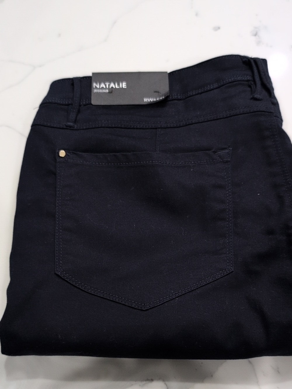 Women's RW&Co Natalie Jegging Size 32 Large Dark Blue Skinny Pants New With Tag